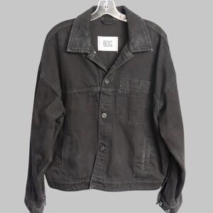 BDG Black Lightweight Shirt Jacket